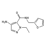 4-amino-1-ethyl-N-(2-furylmethyl)-1H-pyrazole-5-carboxamide