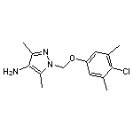 1-[(4-chloro-3,5-dimethylphenoxy)methyl]-3,5-dimethyl-1H-pyrazol-4-amine