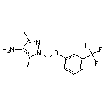 3,5-dimethyl-1-{[3-(trifluoromethyl)phenoxy]methyl}-1H-pyrazol-4-amine