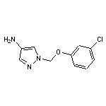 1-[(3-chlorophenoxy)methyl]-1H-pyrazol-4-amine HCl