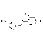 1-[(2-chloro-4-fluorophenoxy)methyl]-1H-pyrazol-4-amine