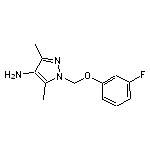 1-[(3-fluorophenoxy)methyl]-3,5-dimethyl-1H-pyrazol-4-amine