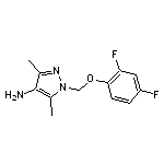 1-[(2,4-difluorophenoxy)methyl]-3,5-dimethyl-1H-pyrazol-4-amine