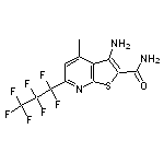 3-amino-6-(heptafluoropropyl)-4-methylthieno[2,3-b]pyridine-2-carboxamide