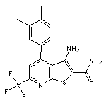 3-amino-4-(3,4-dimethylphenyl)-6-(trifluoromethyl)thieno[2,3-b]pyridine-2-carboxamide