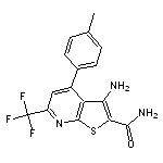 3-amino-4-(4-methylphenyl)-6-(trifluoromethyl)thieno[2,3-b]pyridine-2-carboxamide