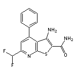 3-amino-6-(difluoromethyl)-4-phenylthieno[2,3-b]pyridine-2-carboxamide