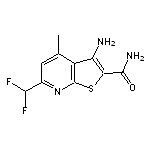 3-amino-6-(difluoromethyl)-4-methylthieno[2,3-b]pyridine-2-carboxamide