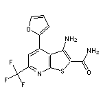 3-amino-4-(2-furyl)-6-(trifluoromethyl)thieno[2,3-b]pyridine-2-carboxamide