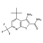 3-amino-4-tert-butyl-6-(trifluoromethyl)thieno[2,3-b]pyridine-2-carboxamide