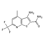 3-amino-4-methyl-6-(trifluoromethyl)thieno[2,3-b]pyridine-2-carboxamide