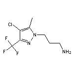 3-[4-chloro-5-methyl-3-(trifluoromethyl)-1H-pyrazol-1-yl]propan-1-amine