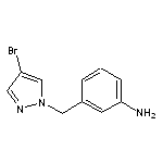 3-[(4-bromo-1H-pyrazol-1-yl)methyl]aniline HCl