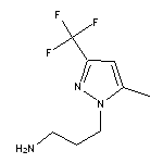 3-[5-methyl-3-(trifluoromethyl)-1H-pyrazol-1-yl]propan-1-amine