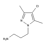 3-(4-chloro-3,5-dimethyl-1H-pyrazol-1-yl)propan-1-amine