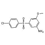 3-[(4-chlorophenyl)sulfonyl]-5-methoxyaniline