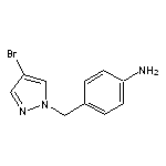 4-[(4-bromo-1H-pyrazol-1-yl)methyl]aniline