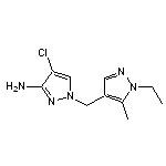 4-chloro-1-[(1-ethyl-5-methyl-1H-pyrazol-4-yl)methyl]-1H-pyrazol-3-amine