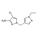 4-chloro-1-[(1-ethyl-1H-pyrazol-4-yl)methyl]-1H-pyrazol-3-amine