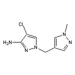 4-chloro-1-[(1-methyl-1H-pyrazol-4-yl)methyl]-1H-pyrazol-3-amine