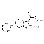 Ethyl 2-Amino-6-phenyl-4,5,6,7-tetrahydro-1-benzothiophene-3-carboxylate