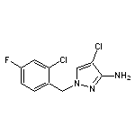 4-chloro-1-(2-chloro-4-fluorobenzyl)-1H-pyrazol-3-amine