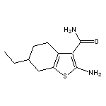 2-amino-6-ethyl-4,5,6,7-tetrahydro-1-benzothiophene-3-carboxamide