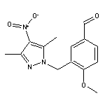 3-[(3,5-dimethyl-4-nitro-1H-pyrazol-1-yl)methyl]-4-methoxybenzaldehyde