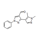 1’,5’-Dimethyl-1-phenyl-1H,1’H-[3,4’-bipyrazole]-4-carbaldehyde