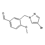 3-[(4-bromo-1H-pyrazol-1-yl)methyl]-4-methoxybenzaldehyde