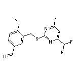 3-({[4-(difluoromethyl)-6-methylpyrimidin-2-yl]thio}methyl)-4-methoxybenzaldehyde