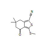 6,6-Dimethyl-3-(methylthio)-4-oxo-4,5,6,7-tetrahydrobenzo[c]thiophene-1-carbonitrile