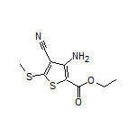 Ethyl 3-Amino-4-cyano-5-(methylthio)thiophene-2-carboxylate