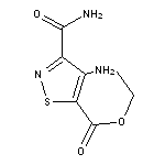 ethyl 4-amino-3-(aminocarbonyl)isothiazole-5-carboxylate