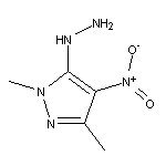 1,3-Dimethyl-4-nitropyrazol-5-ylhydrazine, tech.