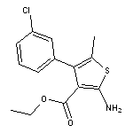 ethyl 2-amino-4-(3-chlorophenyl)-5-methylthiophene-3-carboxylate