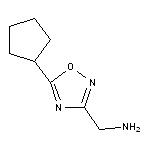 (5-cyclopentyl-1,2,4-oxadiazol-3-yl)methylamine