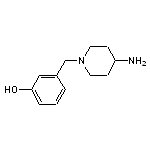 3-[(4-aminopiperidin-1-yl)methyl]phenol