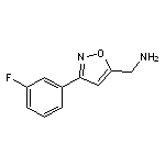 {[3-(3-fluorophenyl)isoxazol-5-yl]methyl}amine