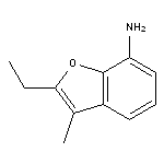 2-ethyl-3-methyl-1-benzofuran-7-amine HCl