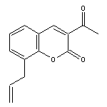 1-(8-allyl-2-oxo-2H-3-chromenyl)-1-ethanone