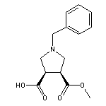 (3R,4S)-1-benzyl-4-(methoxycarbonyl)-3-pyrrolidinecarboxylic acid