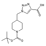 1-{[1-(tert-butoxycarbonyl)piperidin-4-yl]methyl}-1H-1,2,3-triazole-4-carboxylic acid