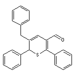 3-benzyl-2,6-diphenyl-2H-thiopyran-5-carbaldehyde