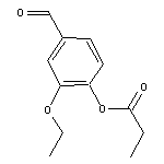 2-ethoxy-4-formylphenyl propionate