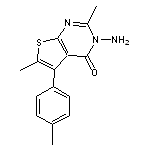 3-amino-2,6-dimethyl-5-(4-methylphenyl)thieno[2,3-d]pyrimidin-4(3H)-one