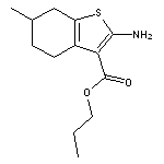 propyl 2-amino-6-methyl-4,5,6,7-tetrahydro-1-benzothiophene-3-carboxylate