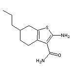 2-amino-6-propyl-4,5,6,7-tetrahydro-1-benzothiophene-3-carboxamide