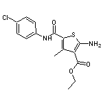 ethyl 2-amino-5-{[(4-chlorophenyl)amino]carbonyl}-4-methylthiophene-3-carboxylate