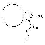 ethyl 2-amino-4,5,6,7,8,9,10,11,12,13-decahydrocyclododeca[b]thiophene-3-carboxylate